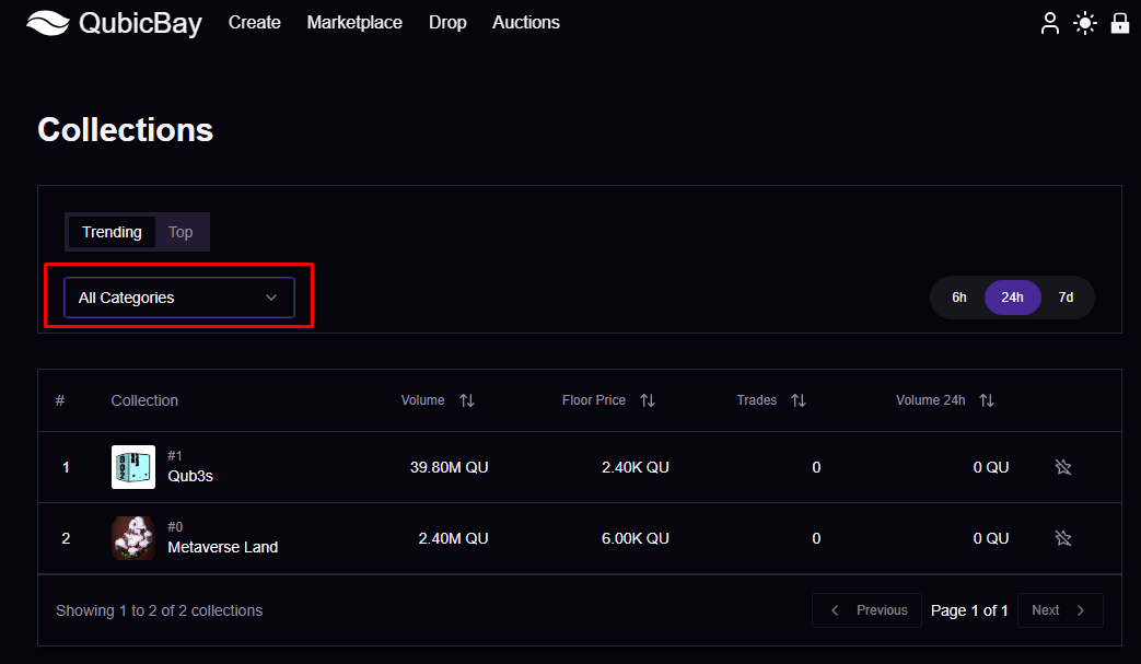 Qubicbay Explore Collections