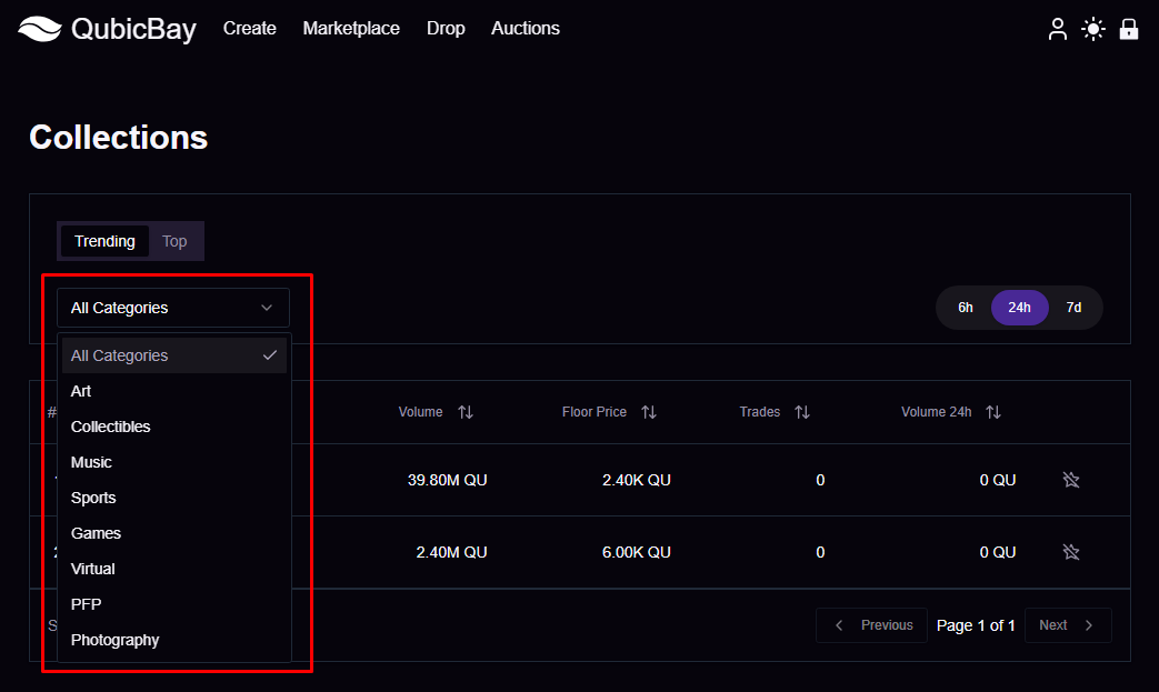 Qubicbay Collection View