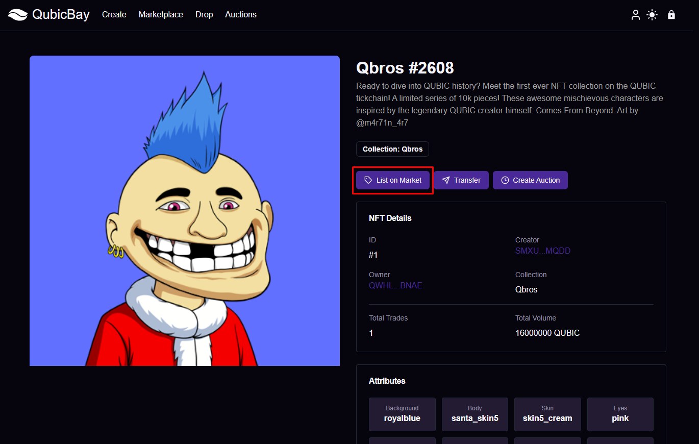 Listing Confirmation