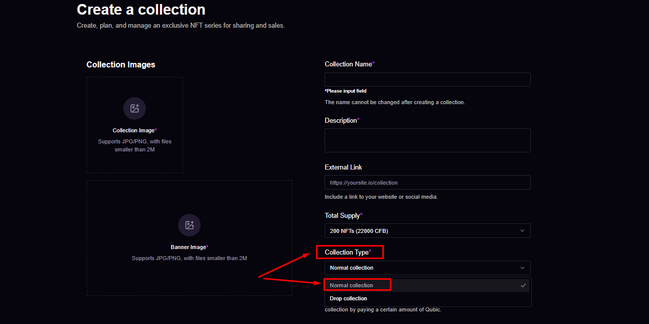 Normal Collection Option