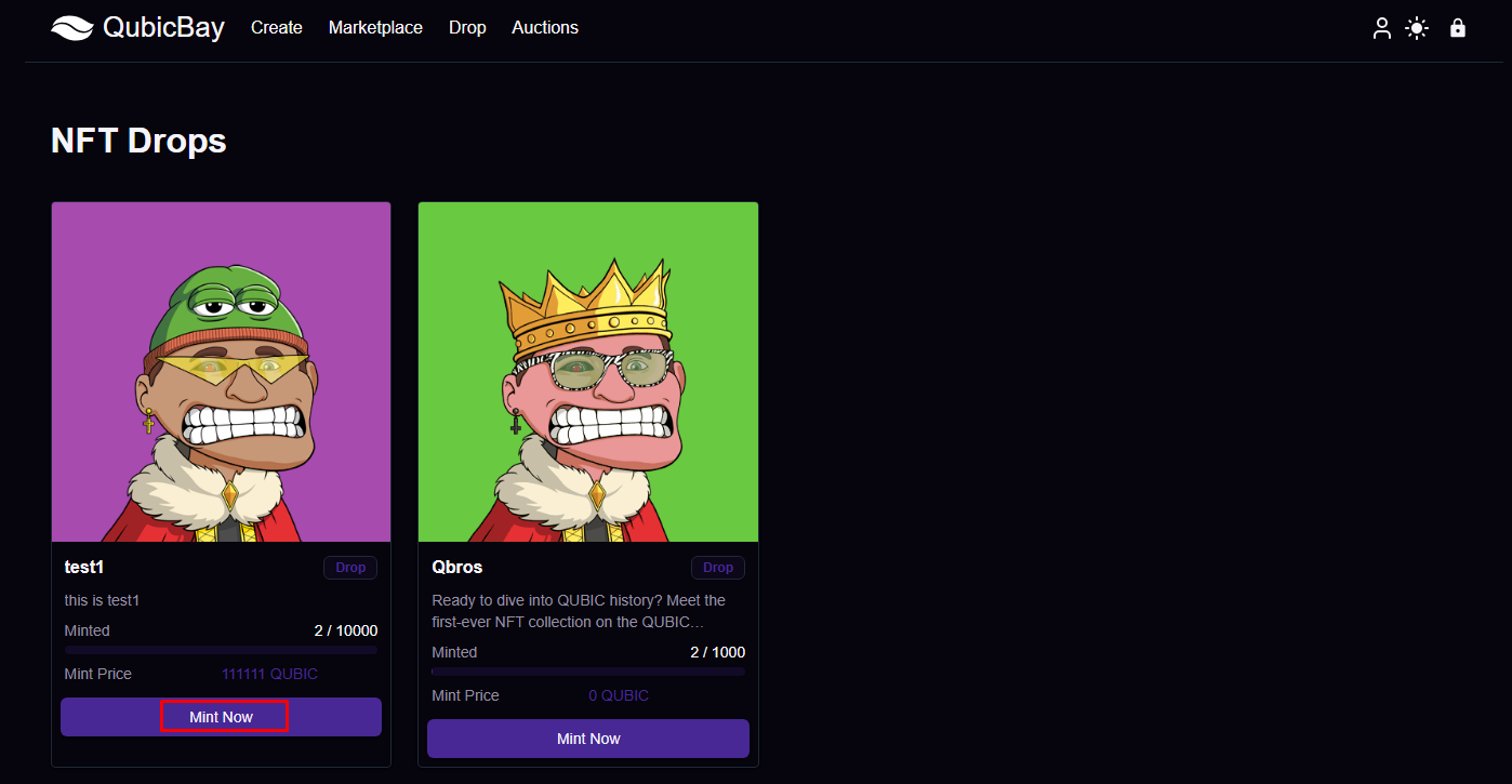 NFT Mint Confirmation